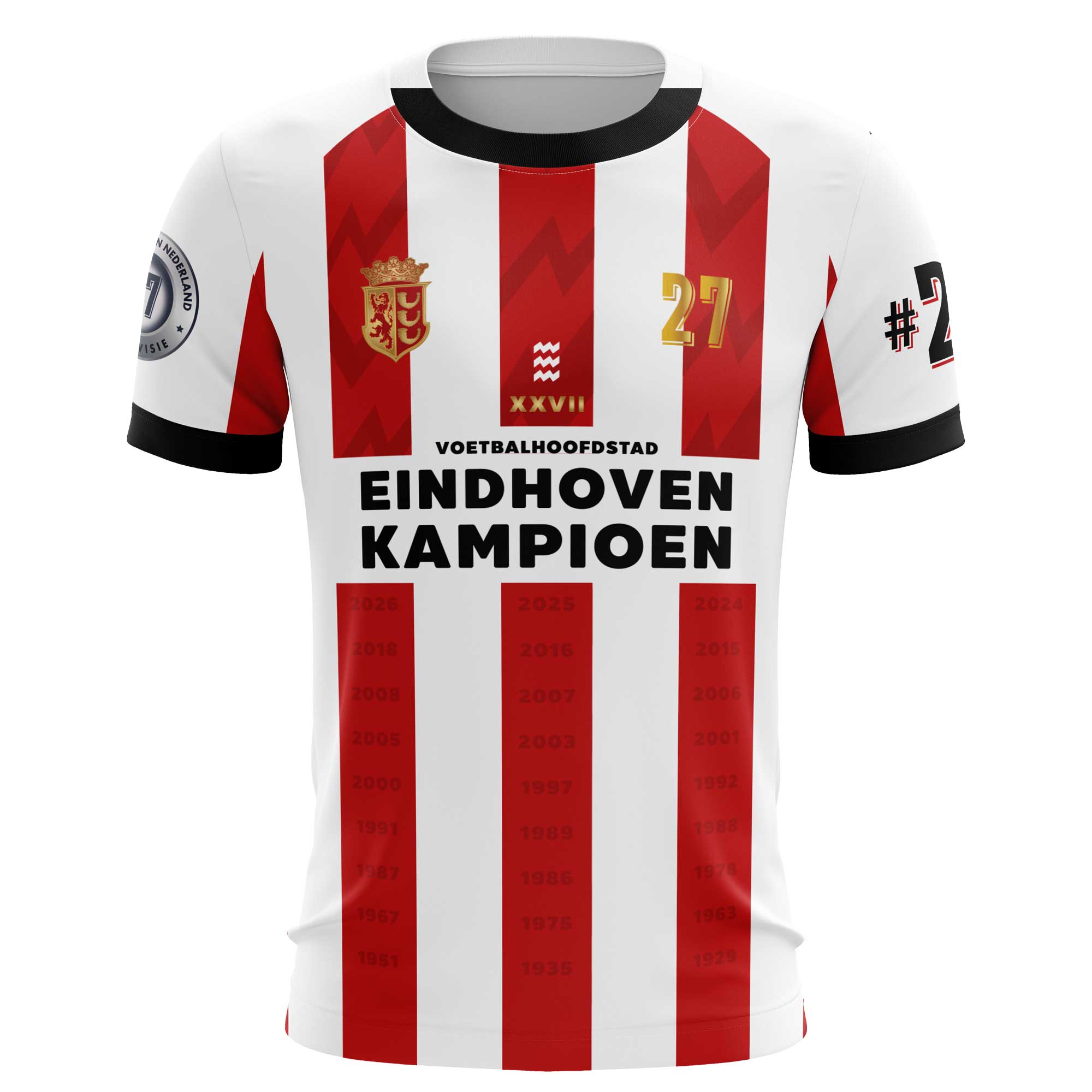 T-Shirt Kampioen 2026 - Eindhoven Voetbalhoofdstad